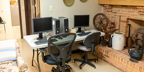 Photo of the computer center